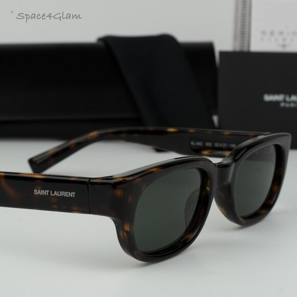 BRAND NEW Saint Laurent SL642 002 Dark Havana Grey Cat Eye Unisex Sunglasses - Picture 6 of 10